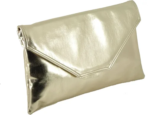 Miniatura 3 de LONI Bolso de embrague metálico grande con estilo para mujer, bolso de hombro para boda, fiesta, baile de graduación