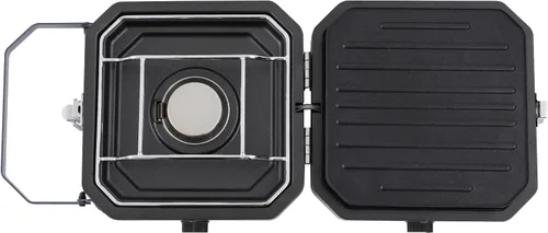 Miniatura 4 de Estufa plegable de propano de 2 quemadores, estufa portátil de doble quemador con sartén para cocinar al aire libre, portón trasero, picnic
