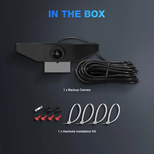 Miniatura 6 de TYPE S TOURING ITEMS Cámaras de respaldo con conexión de cable, monitor HD de 1080p, gran angular de 120 grados, impermeable