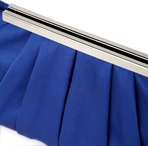 Miniatura 4 de Elegante bolso de noche plisado de satén para novia, fiesta, baile de graduación, banquete, bolso de hombro
