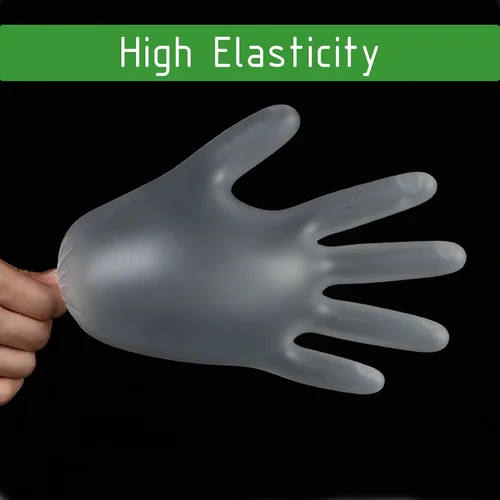 Miniatura 7 de Dr.GreenPanda Clear Vinyl Disposable Gloves Food Safe Latex Free Powder Free for Cooking Cleaning Food Service GPVF or MPVF