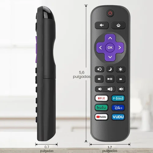 Miniatura 6 de Paquete de 4 controles remotos de repuesto solo para Roku TV, compatible con todos los TCL Roku/Hisense Roku/Onn Roku/Sharp/Philips Roku