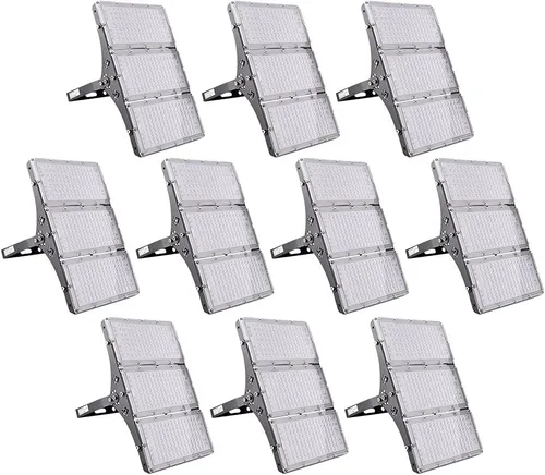 Miniatura 31 de papasbox Luz de inundación LED de 100 W para exteriores, luces de seguridad para exteriores de 8000 lúmenes, luces LED blancas cálidas de 3000 K