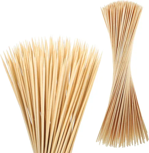Miniatura 8 de 70 palitos para asar malvaviscos, palitos de malvavisco de 30 pulgadas para hoguera, pinchos de bambú de 0.197 pulgadas de grosor para asadores