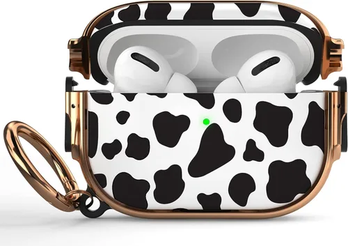 Miniatura 56 de Maxjoy Funda para AirPods 3 con cerradura, bonita funda protectora rígida para AirPod 3 de tercera generación para mujeres y hombres con llavero