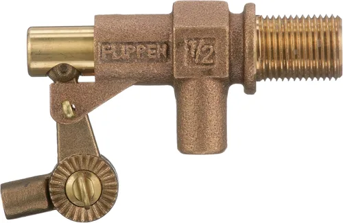 Miniatura 2 de Watts Serie 500 Válvula de flotador de bronce resistente de 1/2", entrada roscada NPT hembra, Montaje en pared de tanque, Brida mecanizada, Brazos