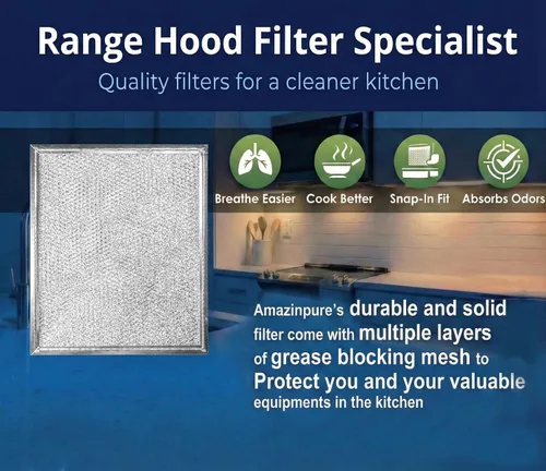 Miniatura 4 de Paquete de 2 filtros de grasa 97006931 BP29 NY NV compatibles con filtro de ventilador de campana Broan Nutone 1172137 5-3078 88150 99010121 C88150