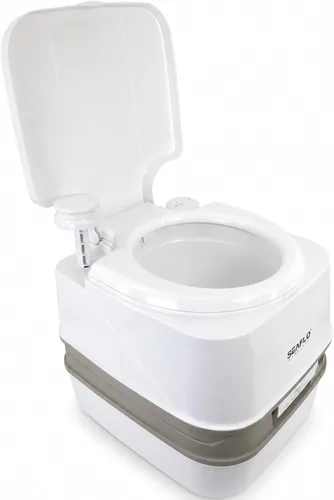 Miniatura 13 de SEAFLO Premium Camping Portable Toilet - 5.8 Gallon Waste 3.43 Gall Fresh Tank (100 Flushes), 440 lbs Max Weight, Level Indicator, Sealed Waste Tank