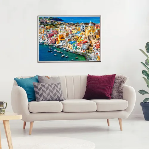 Miniatura 4 de Rompecabezas para adultos de 1000 piezas para adultos, rompecabezas de 1000 piezas, rompecabezas de 1000 piezas, Procida Island Marina Corricella