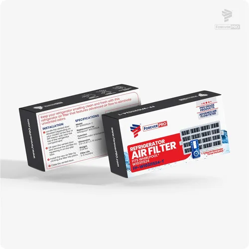 Miniatura 2 de ForeverPRO W10311524 Conjunto de filtro de aire con temporizador recordatorio para refrigerador Whirlpool 2319308 AIR1 W10315189 W10335147