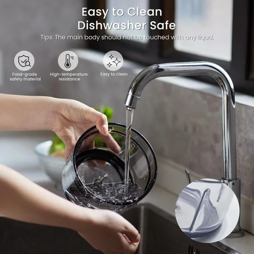 Miniatura 5 de olayks. Procesador de alimentos, picadora eléctrica de carne con 4 cuchillas de acero inoxidable, picadora de alimentos de 1.2L, pequeño procesador