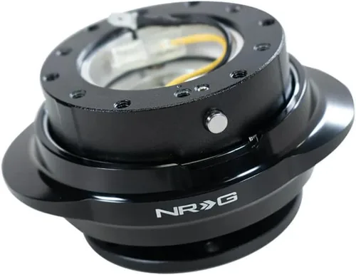 Miniatura 2 de NRG Innovations NRG-SRK-220BK GEN 2.2 Adaptador de liberación rápida para volante, 6 agujeros y patrones de pernos 6x70 y 6x74mm Cuerpo negro/anillo