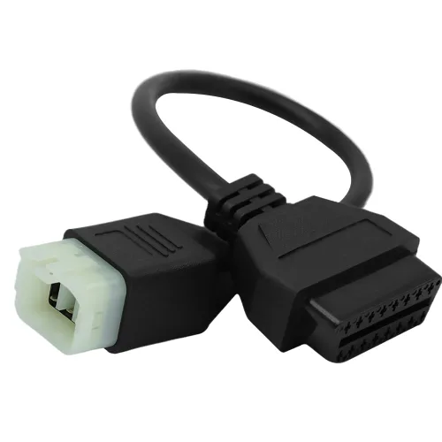 Miniatura 4 de Adaptador de diagnóstico para motocicleta 6Pin a OBD2 OBD2 Cable CANBUS para motocicleta Kawa-Saki, compatible con escáner de diagnóstico