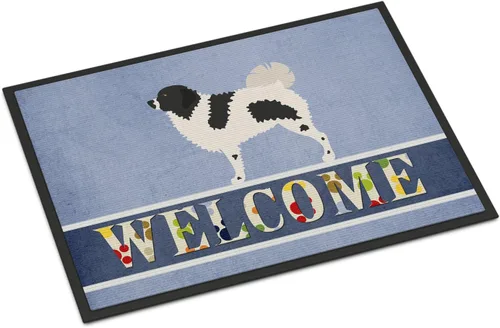 Miniatura 162 de Caroline's Treasures BB8321JMAT - Felpudo de bienvenida Berger Picard de 24 x 36 pulgadas, tapete azul para puerta delantera, para interiores