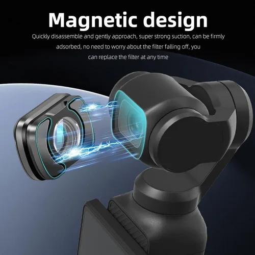 Miniatura 6 de REYGEAK Lente gran angular OSMO Pocket 3, lente gran angular multicapa para DJI Pocket 3 Accesorios Protección Acción Cámara Lente