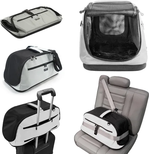 Miniatura 4 de Sleepypod Portador de mascotas para cabina de avión, talla única , Glaciar plata