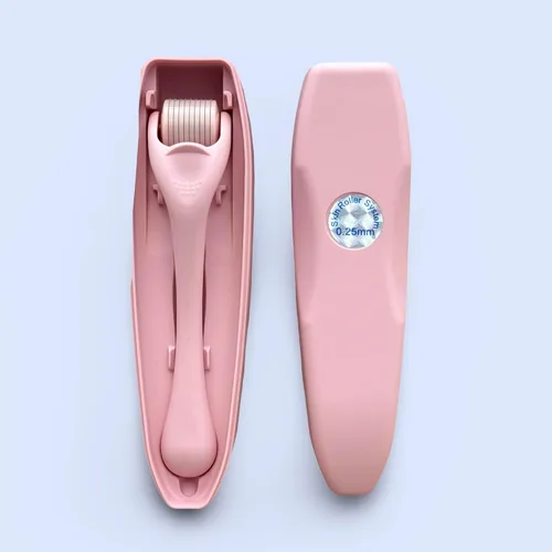Miniatura 8 de Rodillo Derma de micropunto de acero inoxidable 540, rodillo de microagujas para cara, cuero cabelludo y barba, herramienta de cuidado de la piel