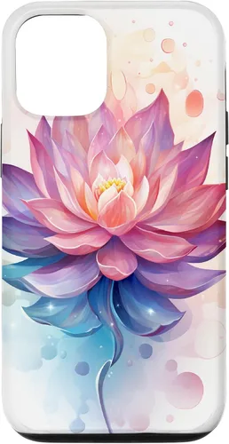Miniatura 27 de Funda para iPhone 14 Pro Max Lotus Flower Symbol of Beauty and Spirituality Illustration Case