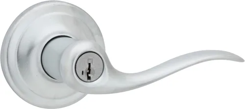 Miniatura 23 de Kwikset Tustin Manija de Puerta de Paso Interior, Palanca para Puertas de Armario y Pasillo, Palanca de Manija Reversible Sin Bloqueo, Bronce Bronce
