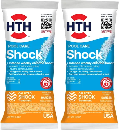 Miniatura 10 de HTH 52030B - Tratamiento para piscinas Shock, clorador para piscinas que aumenta los niveles de cloro, fórmula Cal Hypo, 13.3 oz (paquete de 6)