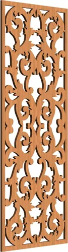 Miniatura 197 de Meadville Paneles decorativos de pared de madera con calado, 9 3/8 pulgadas de ancho x 24 3/8 pulgadas de alto x 1/4 de alto, aliso