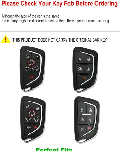 Miniatura 2 de Funda para llavero de Corvette C8, estuche soporte protector de llave inteligente 2020 2021 2022, Gris, Moderno
