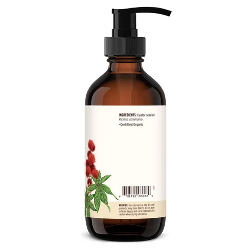 Miniatura 7 de Banyan Botanicals Aceite de ricino orgánico – Aceite de ricino puro y refinado – para el cuidado de la cara y la piel, cuidado del cabello y belleza