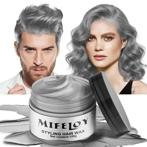 Miniatura 6 de Spray Temporal de Color Verde para Cabello Cera 4.23 onzas, tinte en crema para peinado natural instantáneo, barro de coloración desechable