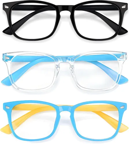 Miniatura 28 de Lentes de bloqueo de luz azul para niños y niñas, TR90, irrompibles, antirreflejos, UV400 de 2 a 18 años