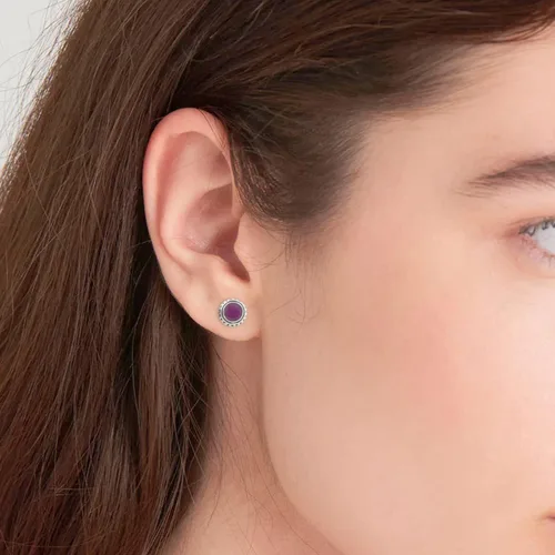 Miniatura 11 de Round Gemstone Stud Design 2