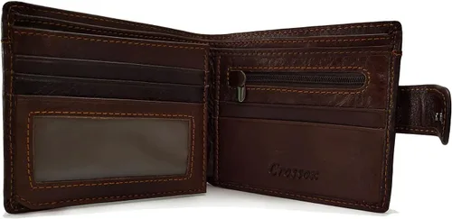 Miniatura 79 de Hombres Cool Eagle Wolf Caballo Totem Cuero Vaca Vertical Cartera Cremallera Multi-tarjeta Titular, Tótem de caballo, Minimalista