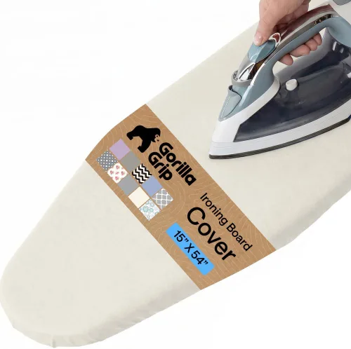 Miniatura 11 de GORILLA GRIP The Original - Funda y almohadilla para tabla de planchar, revestimiento de silicona, acolchado grueso resistente a la quemadura, Gris