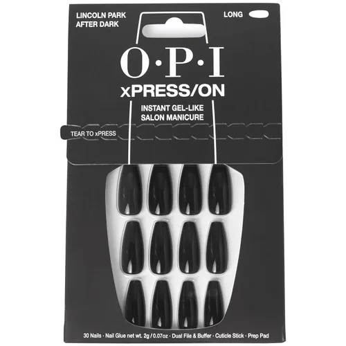 Miniatura 20 de OPI xPRESS/ON Press on Nails Short Round Classic, Long Almond & Coffin Shape Press-On Professional Nail Art Kit Zapatilla de cristal Velvet White