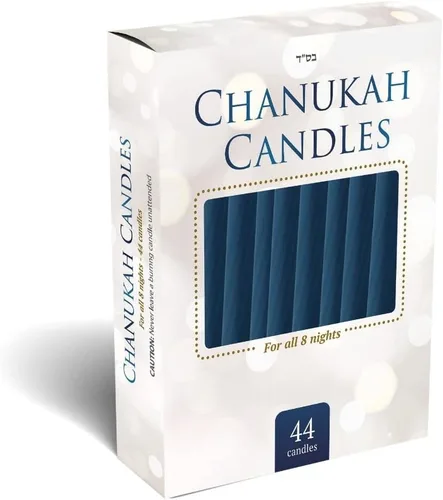 Miniatura 6 de jewFadz Chanukah - Velas regulares de color rojo para menorá, celebraciones tradicionales judías de Hanukkah, caja individual de 44 velas