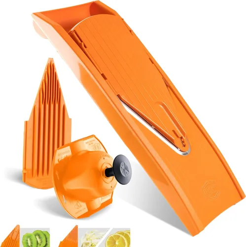 Miniatura 16 de BORNER V Mandoline Slicer Kitchen V1 ClassicLine Starter Set Börner - Calidad fabricada en Alemania, color: rojo