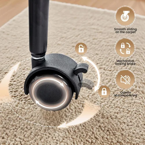 Miniatura 4 de Silla de oficina sin brazos cruzados para sentarse con patas cruzadas, silla de escritorio ergonómica de alta resistencia de 300 libras para TDAH