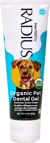 Miniatura 4 de RADIUS USDA - Pasta dental orgánica canina para mascotas, 1 unidad, 3 onzas, pasta dental no tóxica para perros, diseñada para limpiar los dientes