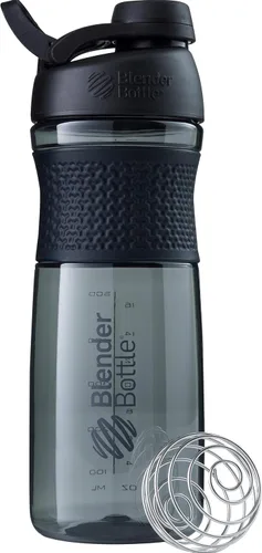 Miniatura 9 de BlenderBottle SportMixer Botella mezcladora perfecta para batidos de proteínas y pre entrenamiento, 20 onzas, color ciruela