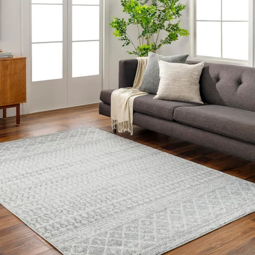 Miniatura 44 de Livabliss Alfombras de Área - Alfombra Chester Boho Marroquí Negra de 2x16 para Sala de Estar y Dormitorio - Alfombra Geométrica Blanca y Gris