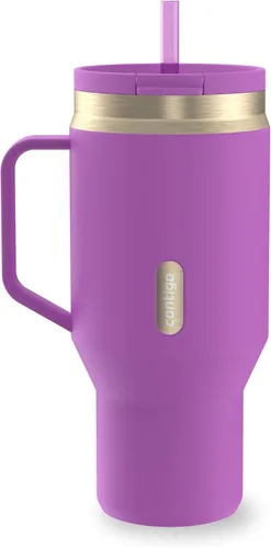 Miniatura 10 de Contigo SnapSeal - Botella de agua de acero inoxidable de 14 onzas con aislamiento al vacío con tapa de cierre automático a prueba de fugas