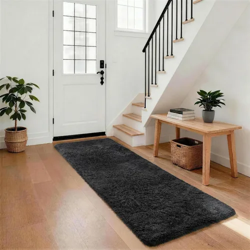 Miniatura 136 de Ophanie Alfombra Verde de Césped, Alfombras de Área para Dormitorio, Alfombra Shag Esponjosa de 4x6 pies, Suave Peluda Afelpada Linda para Niños 7