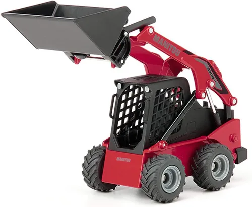 Miniatura 2 de Siku 3049 Farmer Manitou 3300V Minicargadora Minicargadora, Rojo