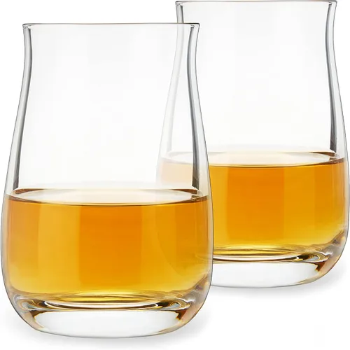 Spiegelau Juego de 2 vasos de bourbon de un solo barril – Cristal de fabricación europea, vasos de whisky modernos, aptos para lavavajillas, juego