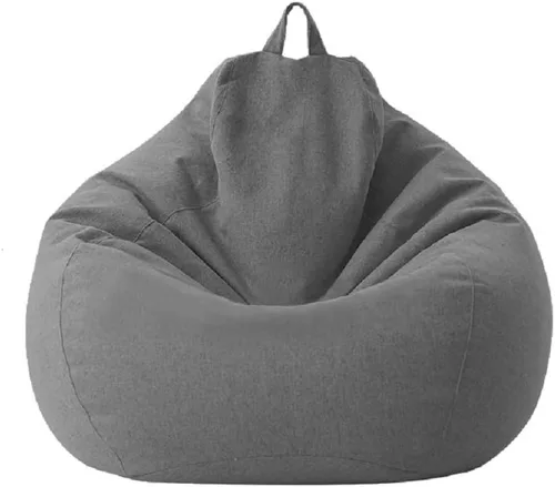 Miniatura 3 de Funda para silla de puf para niños y adultos, funda resistente con cremallera, puf de saco, puf de almacenamiento con cremallera (sin relleno)