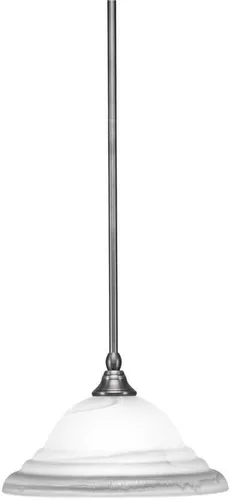 Miniatura 105 de Toltec Lighting Tallo Colgado Mini colgante, acabado de cobre negro, 3.5" cuadrado humo burbuja vidrio