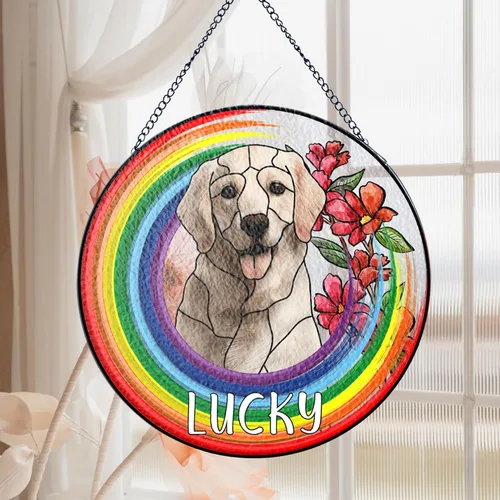 Miniatura 27 de LOVELYPOD Atrapasoles - Regalos conmemorativos de perro para amantes de los perros, una decoración de perro negro en la luna, colgantes de ventana