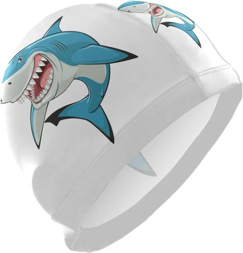 Miniatura 13 de Gorra de natación unisex para adultos, diseño divertido creativo de poliéster