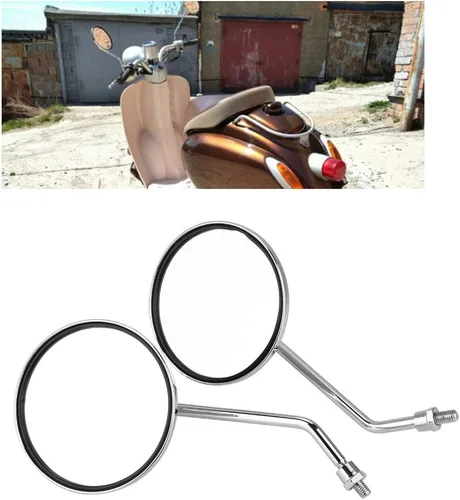 Miniatura 2 de Espejo de manillar, 2 piezas/juego de espejo retrovisor de motocicleta para motocicleta