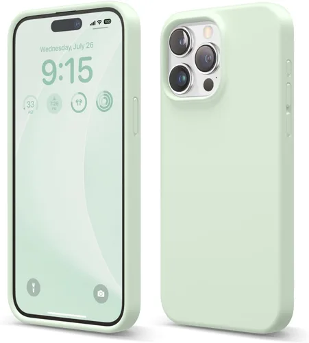 Miniatura 29 de elago Funda compatible con iPhone 15 Pro Max, de silicona líquida, funda protectora de cuerpo completo, a prueba de golpes, funda delgada