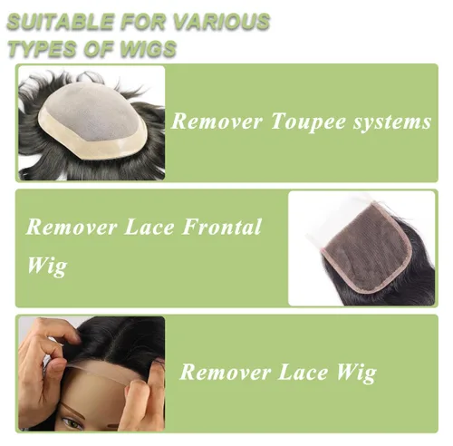 Miniatura 6 de DAN Technology Kit de pegamento y removedor de peluca de encaje, adhesivo impermeable para el cabello